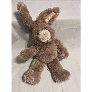 Build A Bear Bunny Rabbit Plush Brown Tan Easter Bendable Ears EUC